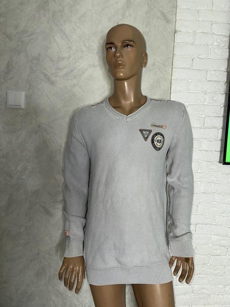 Men Camp David Pullover Grey 44 / XXL / 52
