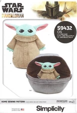 PLUSH GROGU AND SOFT SPACE PRAM - Simplicity 9432, New/Uncut