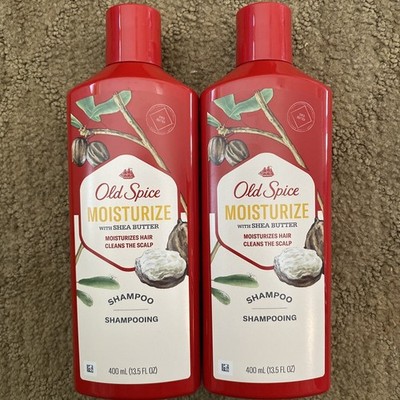 Old Spice Moisturize Shampoo with Shea Butter   2 Pack (13.5 oz Each)