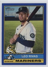 2025 Topps Heritage High Number Dark Blue Bordered Leo Rivas #634 2g8