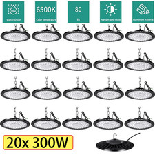 20x 300W UFO LED Hallenbeleuchtung Industrielampe High bay Hallenstrahler Lampe