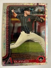 2025 Topps Chrome Logofractor #17 Corbin Burnes Refractor Arizona Diamondbacks