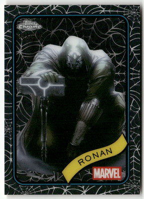 Topps Marvel Chrome 2025 Card No. 157 Ronan Spider-Web Refractor 163/399
