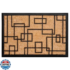 Calloway Mills 153652436 Social Square Doormat, 24" x 36", Natura