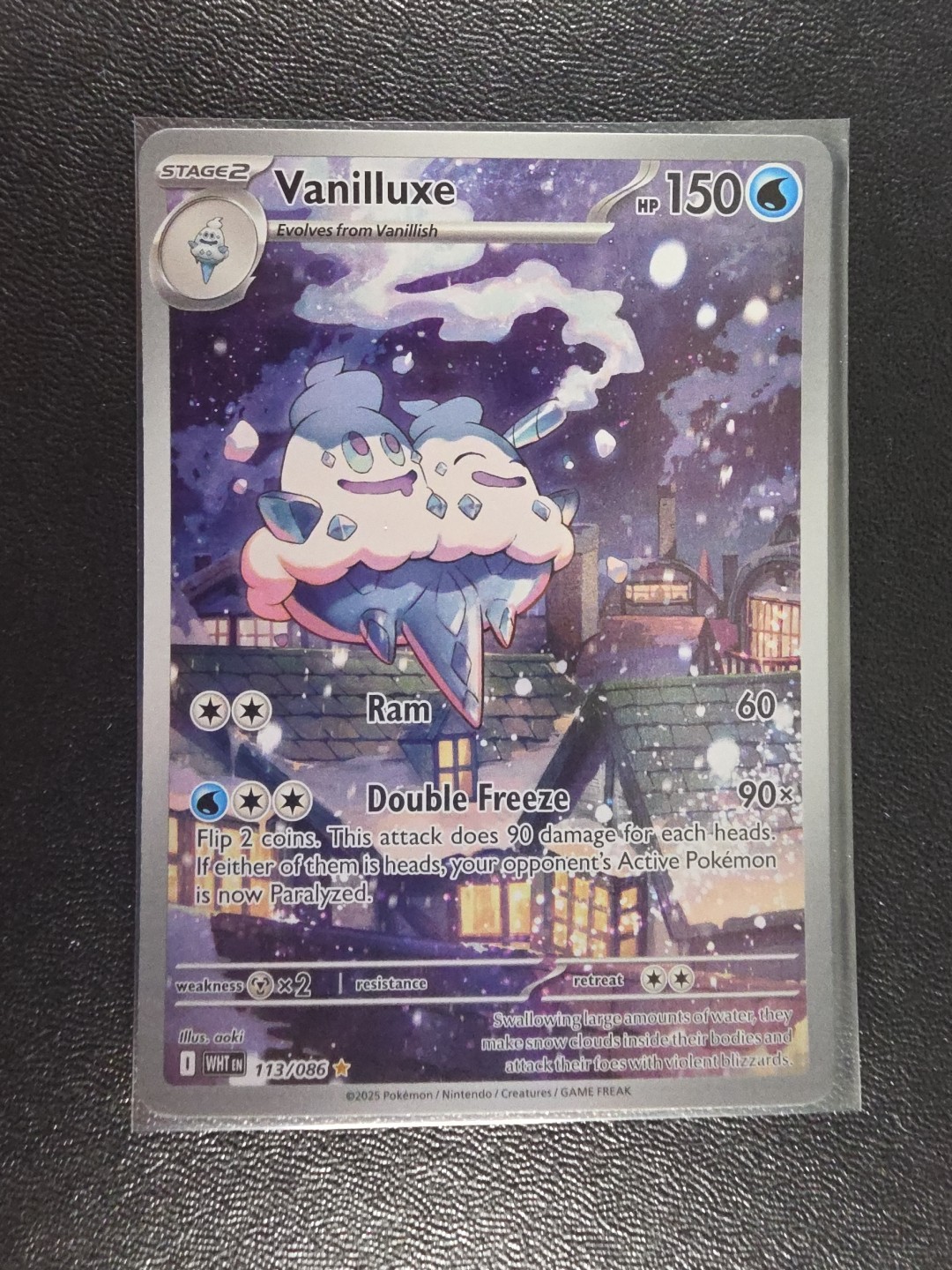 Vanilluxe 113/086 IR Illustration White Flare Pokemon TCG NM Condition