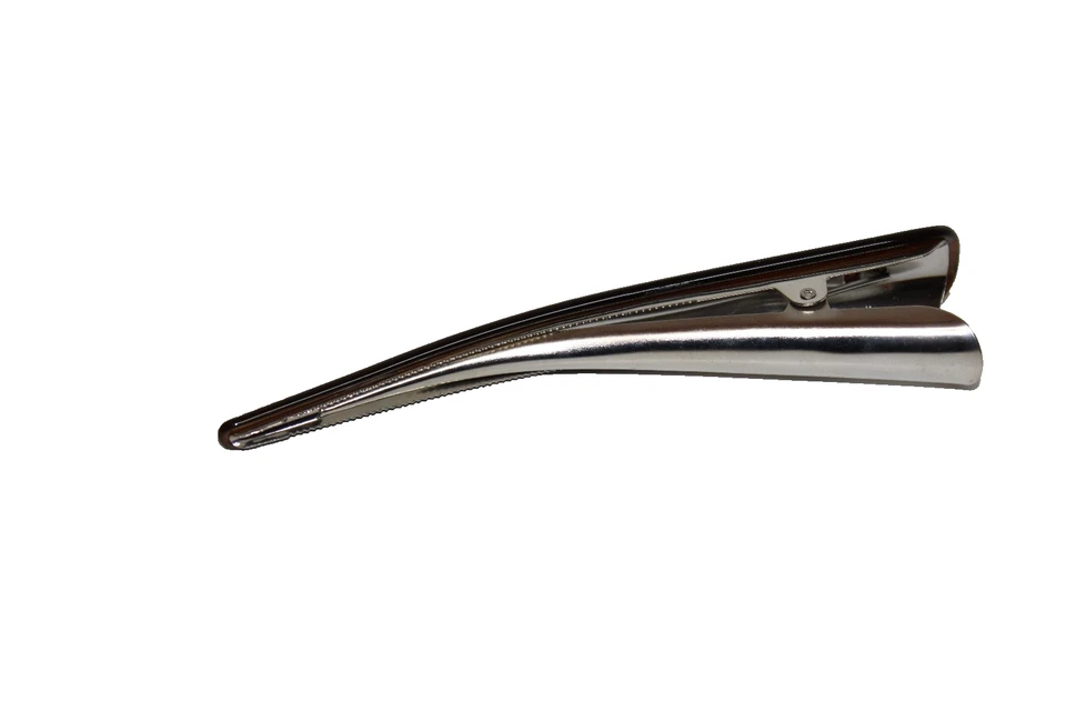 Pinza de pelo L. Erickson FranceLuxe Madison Clip tortuga tono plata Foto 3 de 3