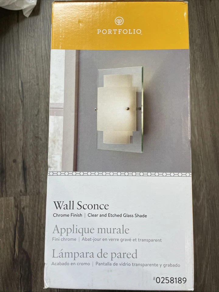 Portfolio #0258189 1-Light Chrome Contemporary Pocket Wall Sconce - Image 3 of 3