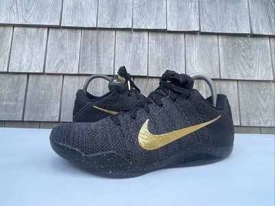Nike Kobe 11 Elite Low ID By You Black/Gold Shoes 885007-995 Women's Size 8.5