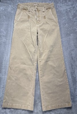 Kut From The Kloth Meg High Rise Wide Leg Front Pintuck Pants Size 2 (28Wx27L)