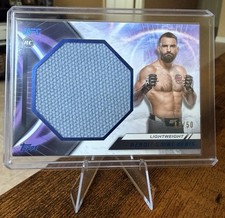 Benoit Saint Denis 2024 Topps UFC Knockout Jumbo Mat Relic Blue 43/50