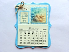 EVERY SEASHELL HAS A STORY 2026 MAGNETIC MOON CALENDAR MONTHLY TEAR OFF PAGES