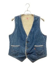 LEVI'S          60505-0213 70s USA Made Denim Boa Vest Indigo 60505-02