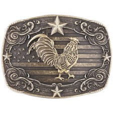 Western Belt Buckle for Men, Vintage Poker Cowboy Belt Buckles Texas Rodeo Ac...