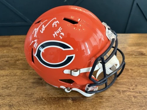 Brian Urlacher Signed Bears ALT 22 F/S Speed Helmet w/ HOF- Beckett W Hologram