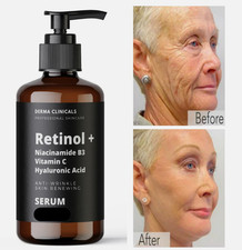 Retinol, Niacinamide, Vitamin C, Hyaluronic Acid, AntiAging Wrinkle SERUM - 8oz