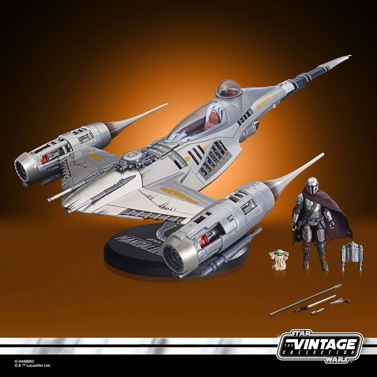 N-1 Starfighter Figurine Star Wars Mandalorian Starship Vintage Action Figure