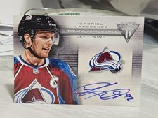 2013-14 Panini Titanium Reserve Gabriel Landeskog Signed Auto #TR-GL Avalanche 