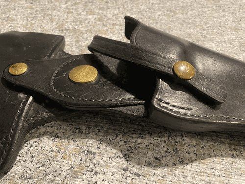 Vintage Don Hume Swivel holster - fits 4 inch revolver - nice! - Picture 2 of 8