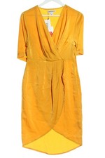 UNIQUE 21 Kurzarmkleid Damen Kleid Gr. DE 36 hellorange Casual-Look
