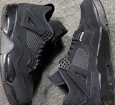 Air Jordan 4 Retro Black Cat 2020 Version Men's Sneakers CU1110-010