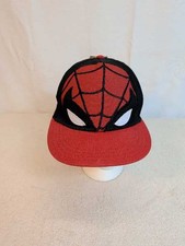 Spiderman Baseball Cap Snapback Black Red Marvel Comics S/M Kids Youth Hat