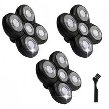3 Pcs Blade Refills for Freebird Head Shaver + 1 Cleaning Brush NEW US