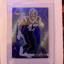 2025 Panini Mosaic Josey Jewell Blue Prizm #248 Carolina Panthers Nm