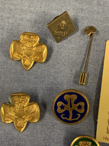 Lote De Colección Early Girl Scout Brownie Pin/Pins Bolo 1965 Idaho Redondeado - Imagen 5 de 14