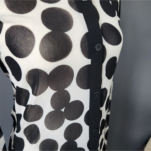 Petite robe chemise longue à pois transparente pour femme Petit Pois by Viviana G - Photo 2/9