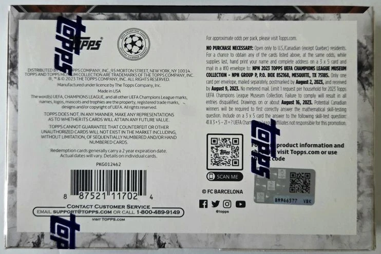 2022-23 Topps Museum Collection Uefa Champions League Hobby Box Factory Sealed - Image 2 of 4