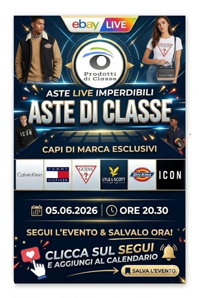 🔥 ASTE LIVE IMPERDIBILI! Capi firmati ed Evento Esclusivo