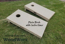 Birch Veneer Wood Stained Quality Cornhole Sets by BrAvEl WoodWorx