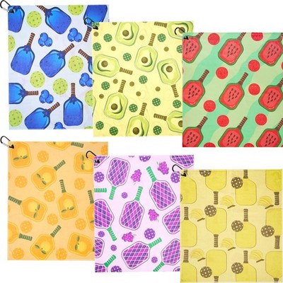 6 PCS Soft Pickleball Towel 15x17 Inch Absorbent Fast Drying Women Sweat Gift
