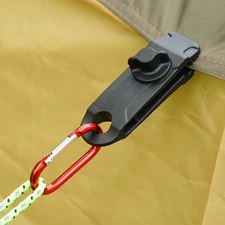 4 Pcs Tent Fixed Clips Tarp Clamps Heavy Duty Lock Grip Stake Shape Peg