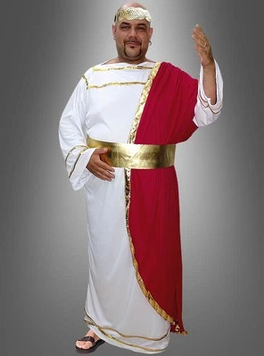 MARKENLOS Caesar Römische Toga XXXL Langgröße zur Antike Mottoparty und für Karneval