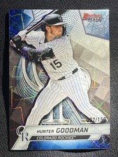 2025 Topps Bowman's Best Hunter Goodman Blue Lazer /150 Colorado Rockies
