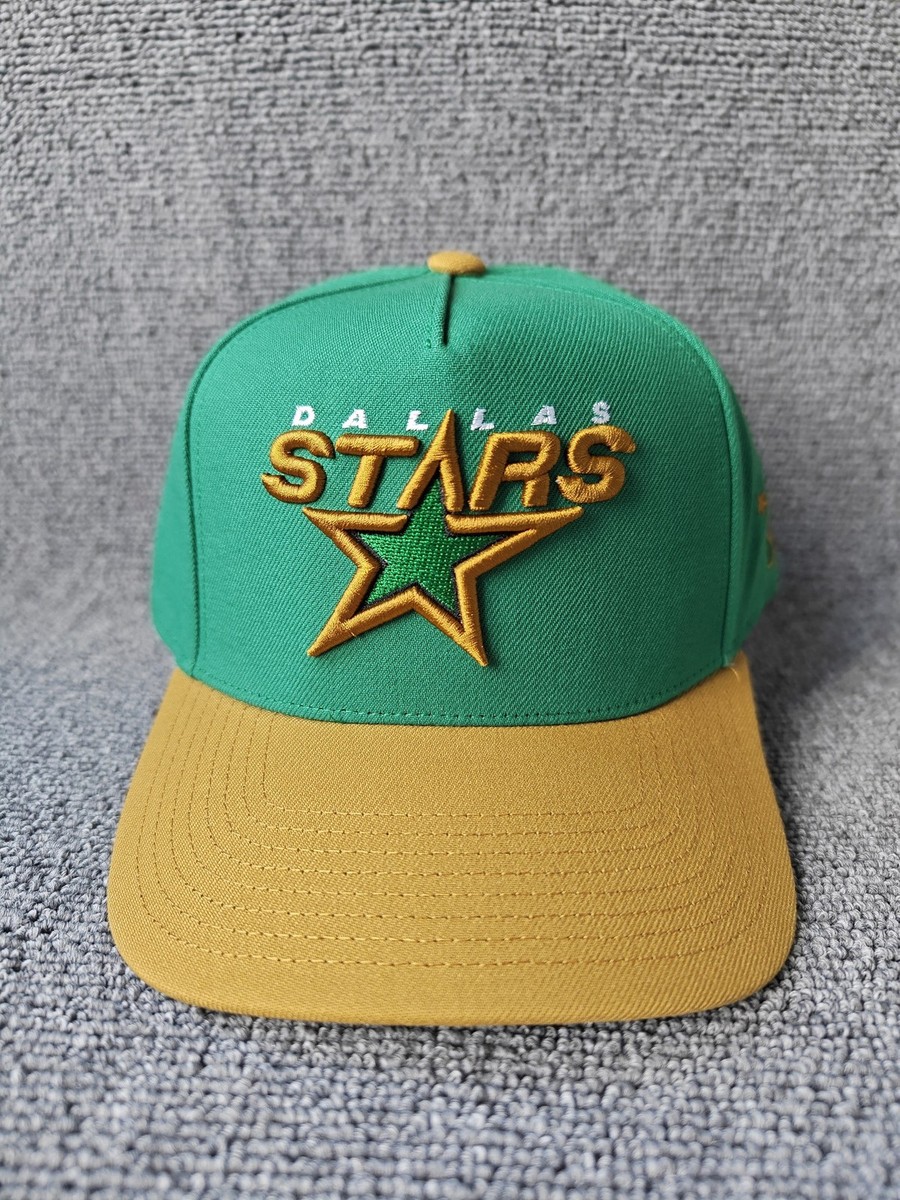 Mitchell & Ness Dallas Stars NHL Snapback Hat Green Gold Adjustable Cap New
