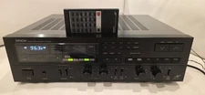 VTG Denon AV Receiver DRA-75VR Precision Audio Component Black Bundle Remote