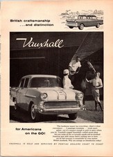 VINTAGE 1958 Vauxhall Victor Sedan "British craftsmanship" Original Ad