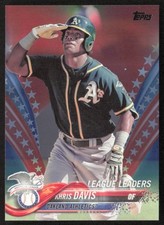 2018-19 Topps Series 1 Khris Davis 169 Base Independence Day 49/76