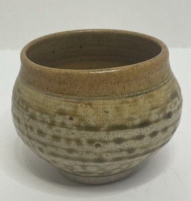 Studio Art Pottery Bowl Hand Thrown Signed  Selden  Stoneware Earth Tone Rustic