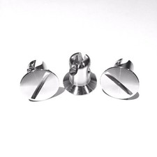 Quarter Turn Slotted Head DZUS Button Fasteners - 650 Flat 10pk