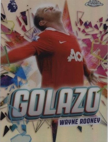 2025-26 Topps Chrome Premier League Wayne Rooney Auto GeoOrange 25-26 CHROME AUTO WAYNE ROONEY 50枚限定