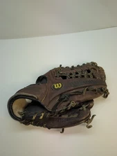 Wilson DFS A1574 Dial Fit System Glove Leather Brown