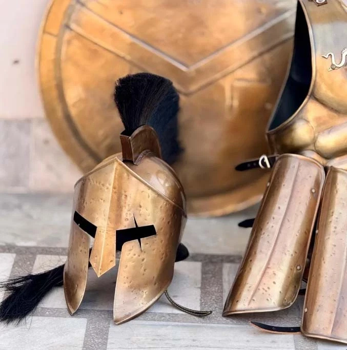 Conjunto Espartano Músculo Completo/Juego Espartano Rey Leónidas 300/Disfraz Halloween Griego Foto 3 de 4