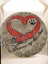 Pet memorial stepping stone
