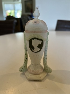 Schafer & Vater Bisque Porcelain Portrait Harping Holder Germany