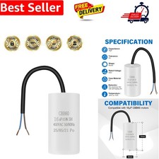16μF Running Capacitor, AC 450V 4 Pins Motor Capacitor 50/60Hz for Air Compre...
