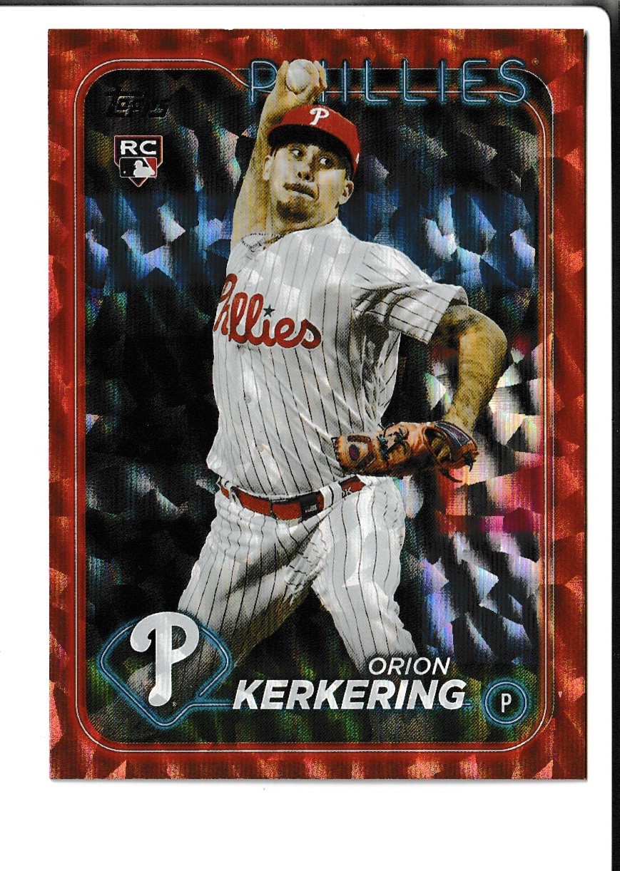 2024 Topps Series 2 - Orion Kerkering #520 Orange Foil /299 (RC)
