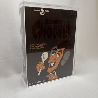 KAWS x General Mills Count Chocula Cereal In Acrylic Case